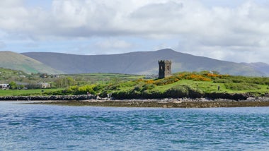 ireland castle surrounded by water