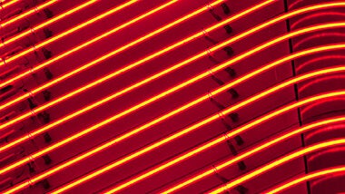 red neon light wall